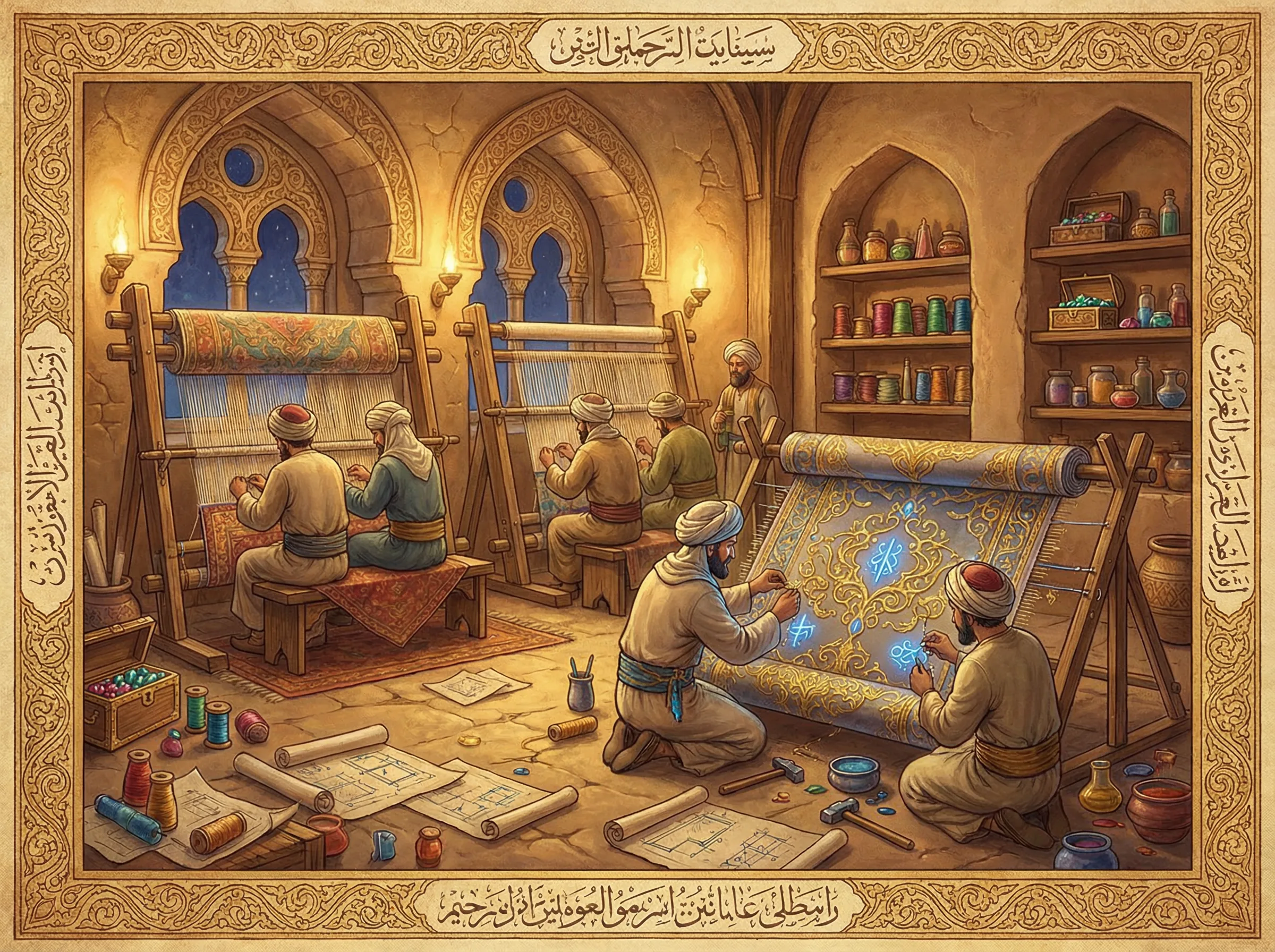 东升国际APP飞毯工坊制作过程